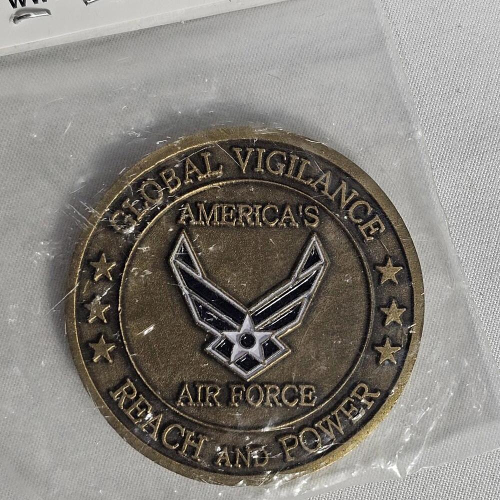 USAF America’s Air Force Global Vigilance Reach & Power Challenge Coin - Picture 3 of 4